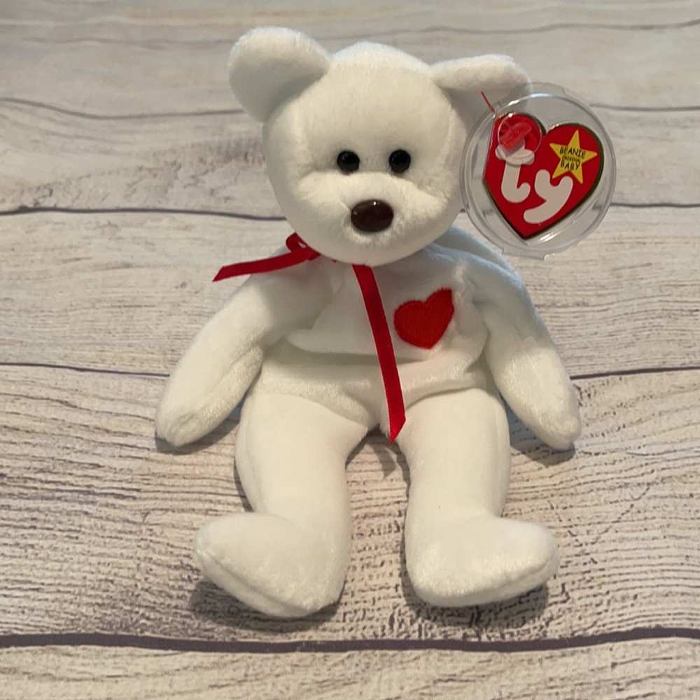 TY 1993 VALENTINO the BEAR BEANIE BABY